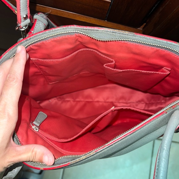 Coach Poppy Edgestain Large Flap Satchel Handbag TLC - Picture 10 of 12